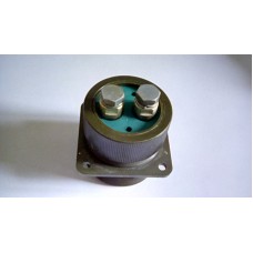 MILITARY LARGE 2 PIN FEMALE BULKHEAD SOCKET